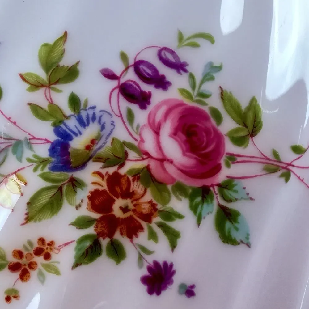 Vintage Minton Bone China Teapot Marlow S309 Floral Gold Trim England